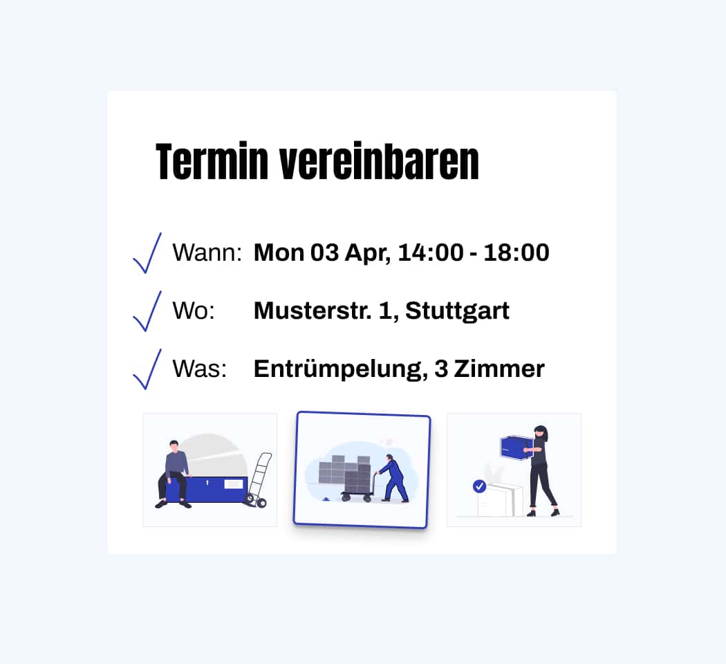 01 Kontakt aufnehmen Entrümpelung Stuttgart